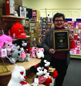 MikeUllery | MiamiValleyToday Mary Beth Barhorst of Piqua’s Readmore Hallmark was chosen as the Piqua Area Chamber of Commerce 2021 Business Person of the Year. Barhorst was nominated for the award by Teresa Anderson. 